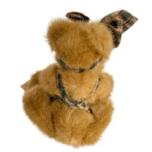 Vintage Boyds Bear From Judith G Collection Wearing Plaid Dress & Bow - Picture 4 of 12